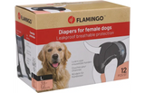 FLAMINGO hondenluierverpakking voor teefjes, maat L, 12 stuks