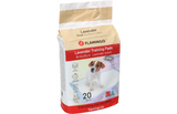 Flamingo - Puppy Trainingsmat Lavendel - Wit - S - 45 x 35 x 0.2 cm - 20 stuks