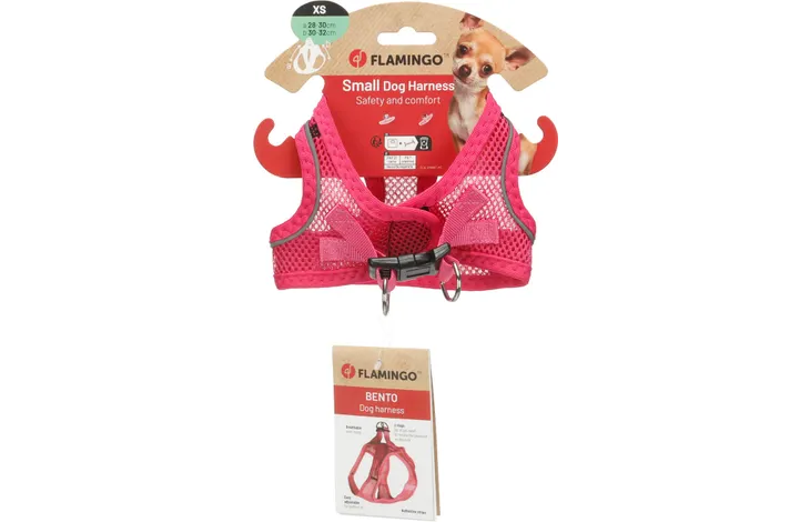 Flamingo - Harnas Step&Go Bento Roze XS