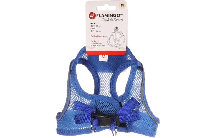 Flamingo - Harnas Step&Go Bento Blauw M
