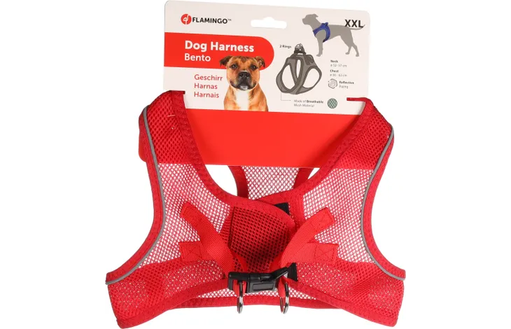 Flamingo - Harnas Step&Go Bento Rood XXL