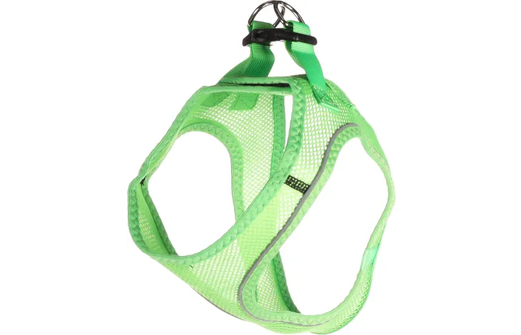 Groen mesh hondentuig Flamingo Step&Go Bento, verstelbare bandjes, maat XL