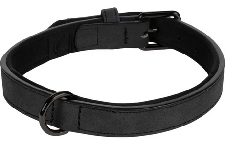 Flamingo - Halsband met neopreen Delu Zwart M | 36-44cm x 20mm x 6mm