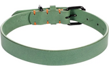 Flamingo groene halsband met verstelbaar gesp en rijen met kleine decoratie