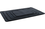 Wasbare antislip trainingsmat voor honden, donkergrijs, geribbelde toplaag.