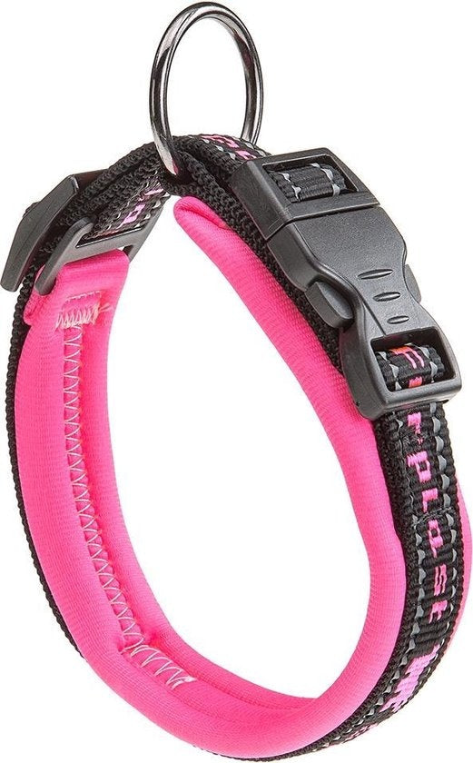 Ferplast Halsband Honden Sport Nylon 43 Cm Roze/zwart