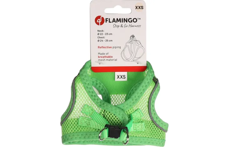 Flamingo - Harnas Step&Go Bento Groen XXS