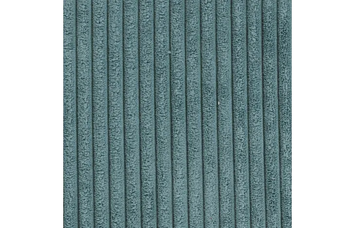 Blauwe geribde fluwelen stof met verticale streepstructuur, close-up