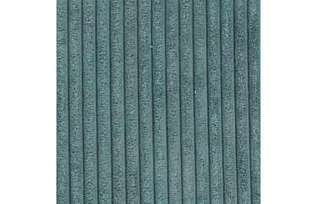 Blauwe geribde velvet stof met verticale ribbels