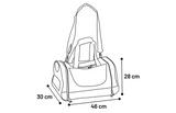 Draagtas met afmetingen 46×30×28 cm en twee hengsels