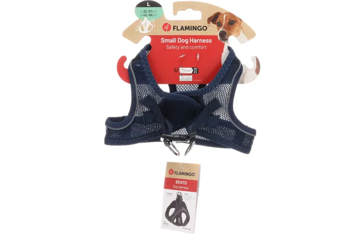Flamingo - Harnas Step&Go Bento Donkerblauw L