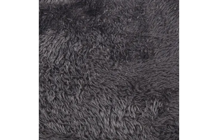 Donkere grijze, pluizige stof met hoge pool voor de binnenbekleding