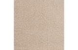 Beige kussenstof met een dichte, lusachtige structuur