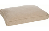 Flamingo rechthoekig beige kussen van boucléstof, 100 x 70 x 12 cm