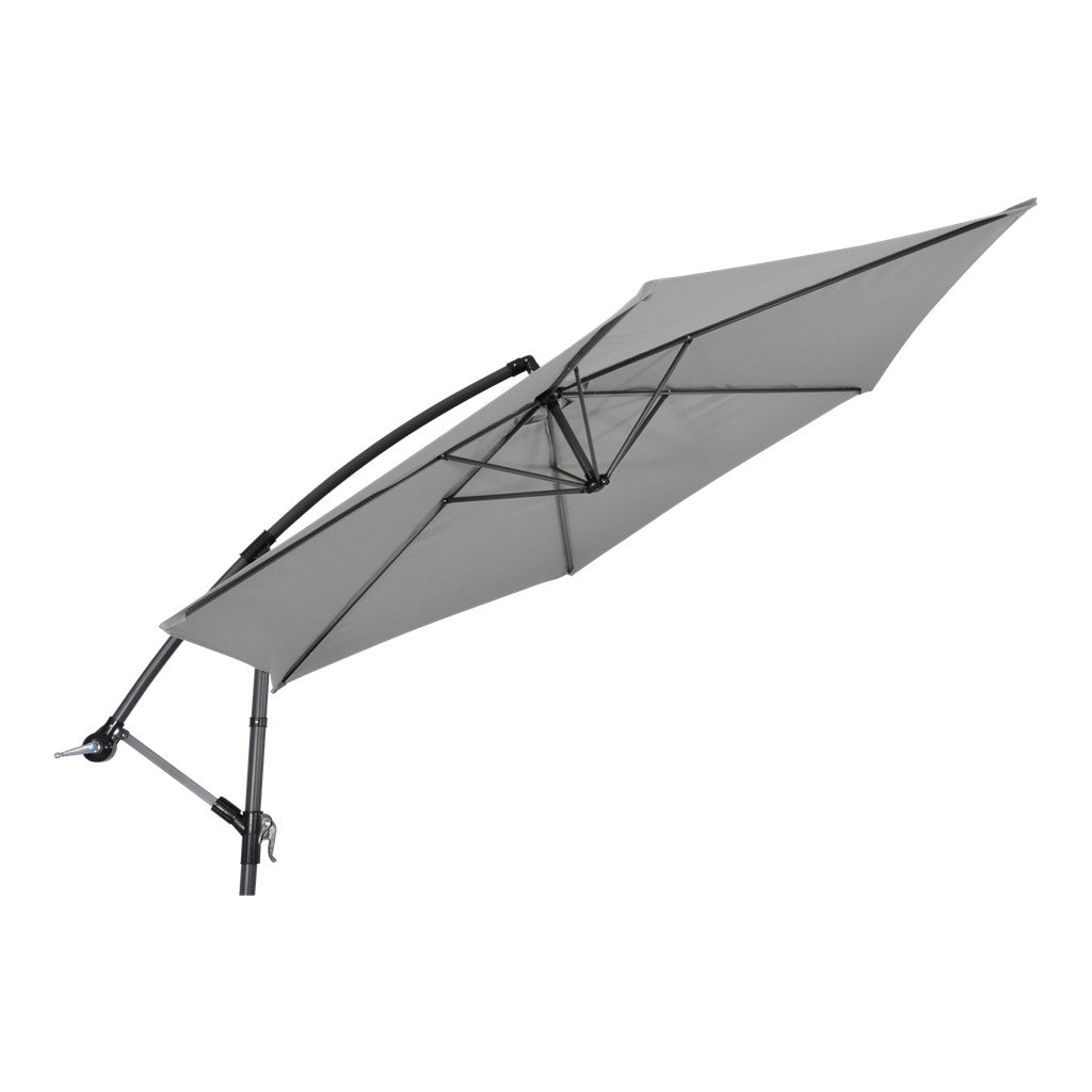Zweefparasol Gemini grijs Ø3mtr