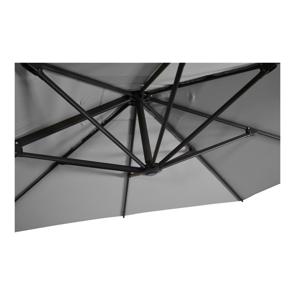 Zweefparasol Libra grijs 2,5 x 2,5 m
