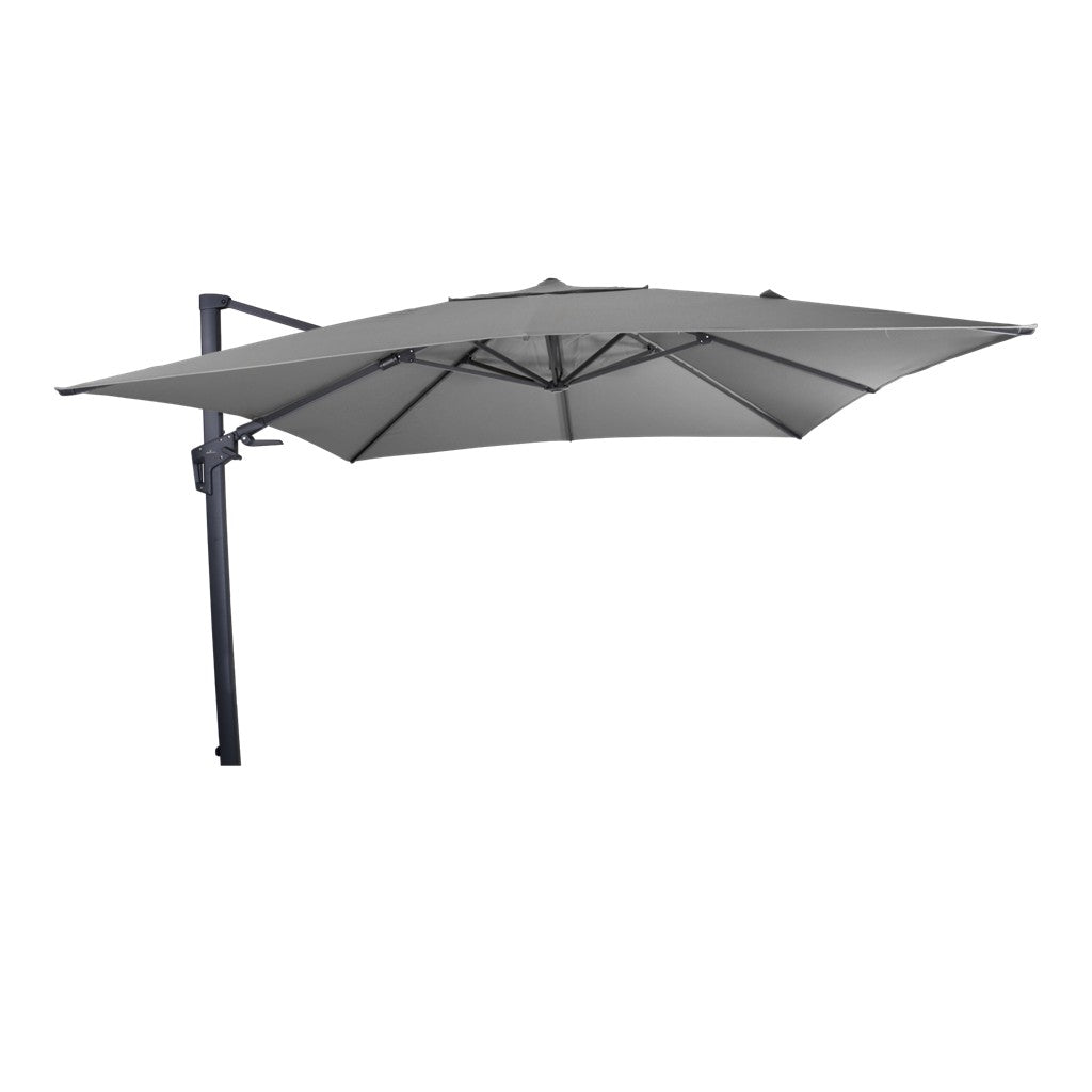 Zweefparasol VirgoFlex grijs 3x3mtr