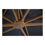 Zweefparasol VirgoFlex houtlook grijs 3x3mtr