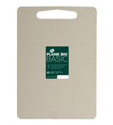 Beige Inno Cuisinno snijplank Bio met draaggreep en label