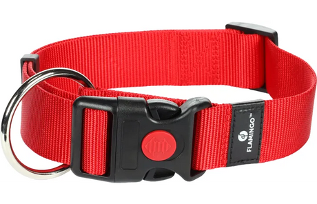 Flamingo - Halsband Ziggi Rood XL | 55-75cm x 40mm x 2mm