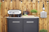 Cozze - Elektrische pizzaoven 17" met pizzastone en deur 60.5x60.5x30.5cm
