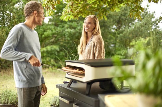 Cozze - Elektrische pizzaoven 17" met pizzastone en deur 60.5x60.5x30.5cm