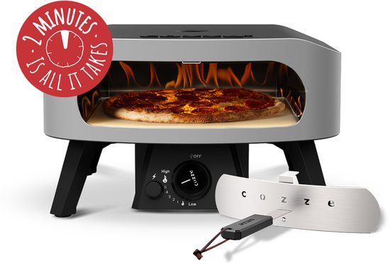 Cozze - CLASSIC 13" pizzaoven op gas incl. pizzasteen 50x50x29.5cm