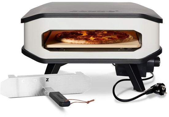 Cozze - Elektrische pizzaoven 13" met pizzastone en deur 53x53x29cm