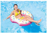Intex donut zwemband met sprinkles, roze buitenrand en witte binnenring