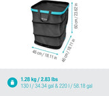 Gardena - Tuinafvalzak 127 l Zwart/turquoise
