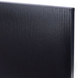 Bijzettafel metaal met mdf topblad - zwart
