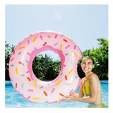 Intex donut zwemband met sprinkles, roze buitenrand en witte binnenring