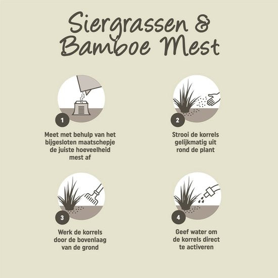 Pokon - Siergrassen & Bamboe Mest 1 kilo voor 120 dagen extra voeding