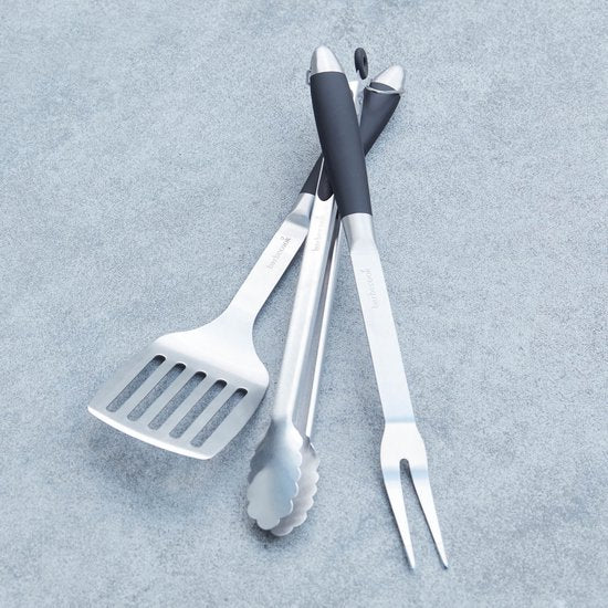 Barbecook - Gereeschapset BBQ Accesoires Staal - Zwart