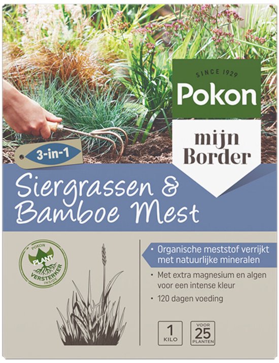 Pokon - Siergrassen & Bamboe Mest 1 kilo voor 120 dagen extra voeding