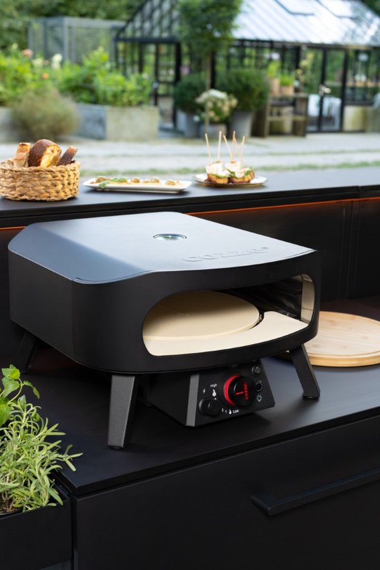 Cozze - CLASSIC ROTATE Black Edition 13" pizzaoven op gas 50x50x29.5cm