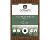 Verpakkingskaart Everlands cashmere wreath pre-lit met Ø63 cm en 80 leds