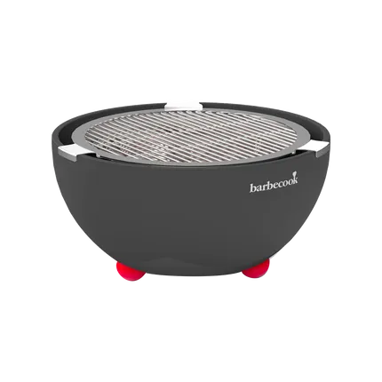 Barbecook - Joya tafelbarbecue met set van 4 tangen uit rvs zwart Ø 31cm H 16cm