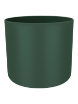 Groene ronde plantenpot met gladde buitenkant, ca. 22 cm