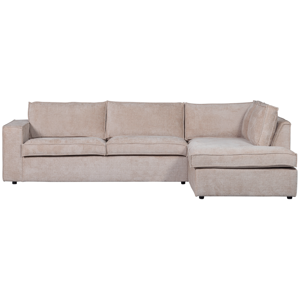 HAJO HOEKBANK RECHTS CHENILLE ZAND