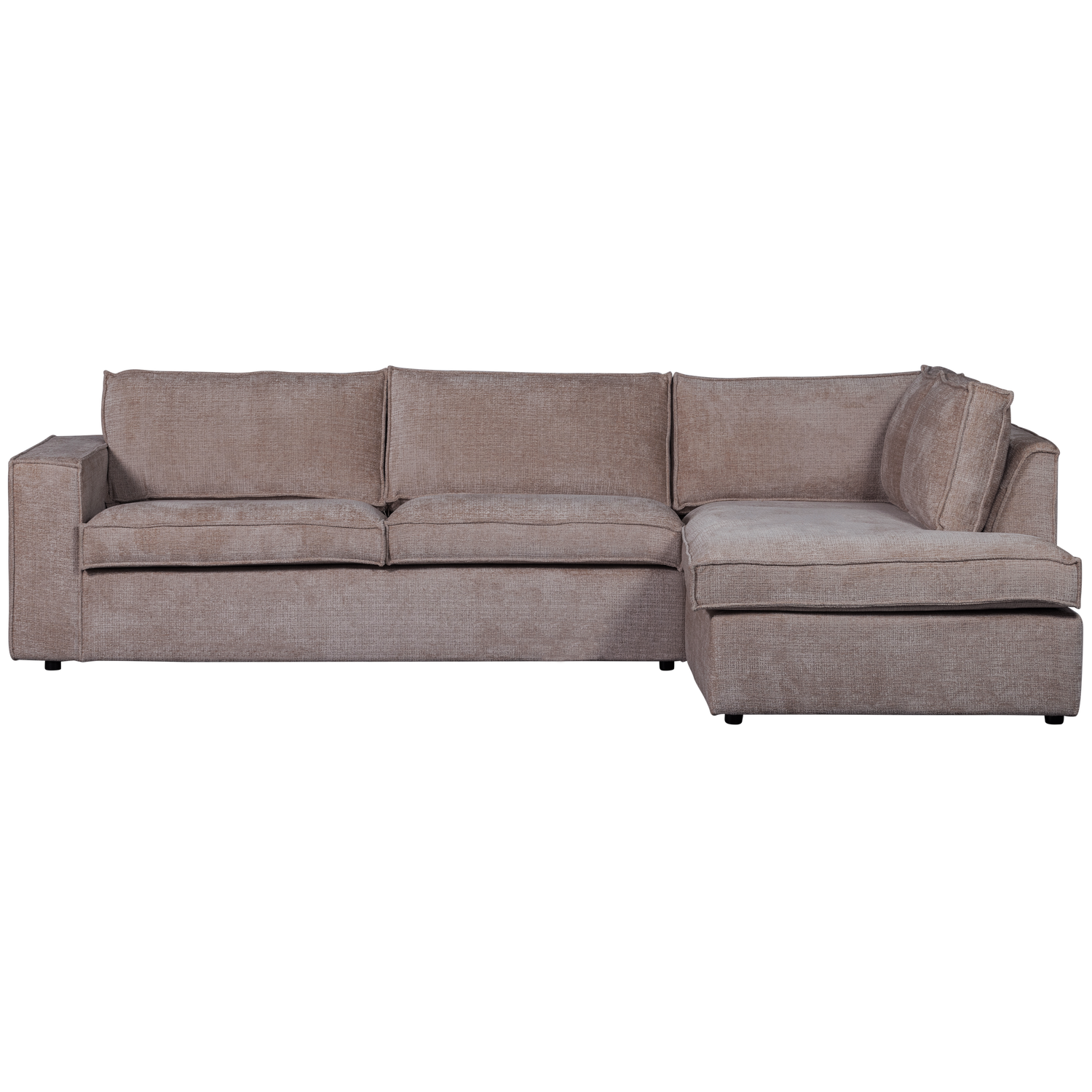 HAJO HOEKBANK RECHTS CHENILLE TAUPE