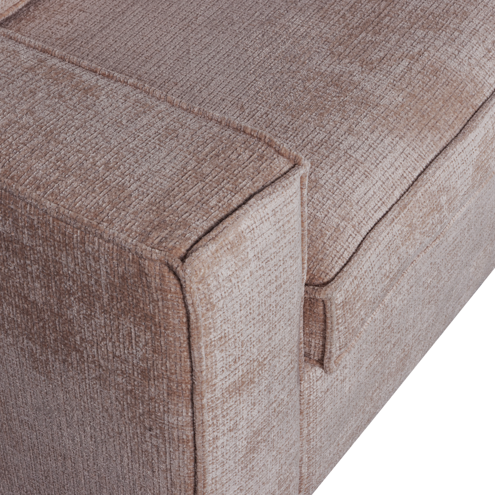 HAJO HOEKBANK RECHTS CHENILLE TAUPE