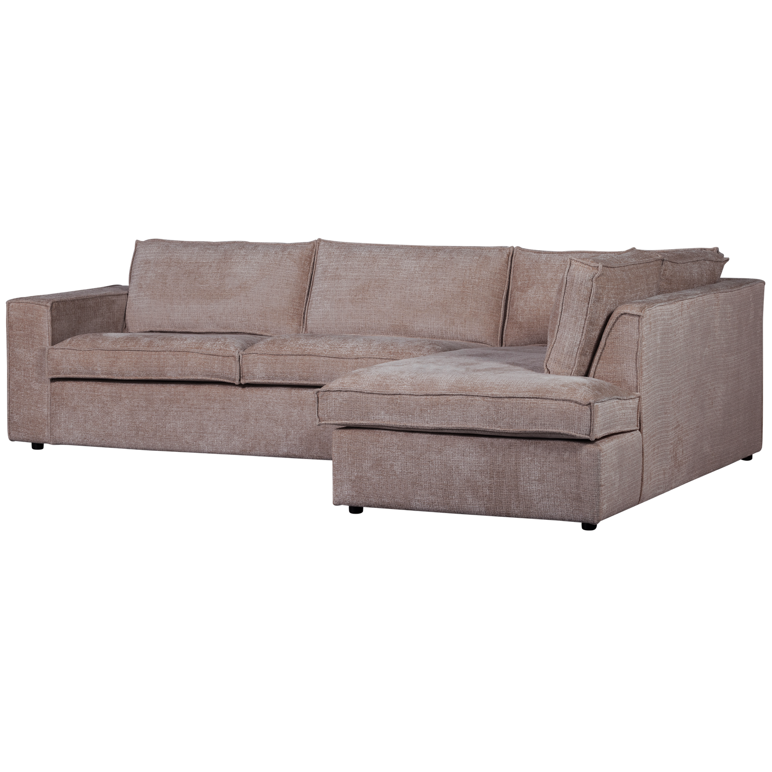 HAJO HOEKBANK RECHTS CHENILLE TAUPE