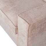 HAJO HOEKBANK LINKS CHENILLE ZAND