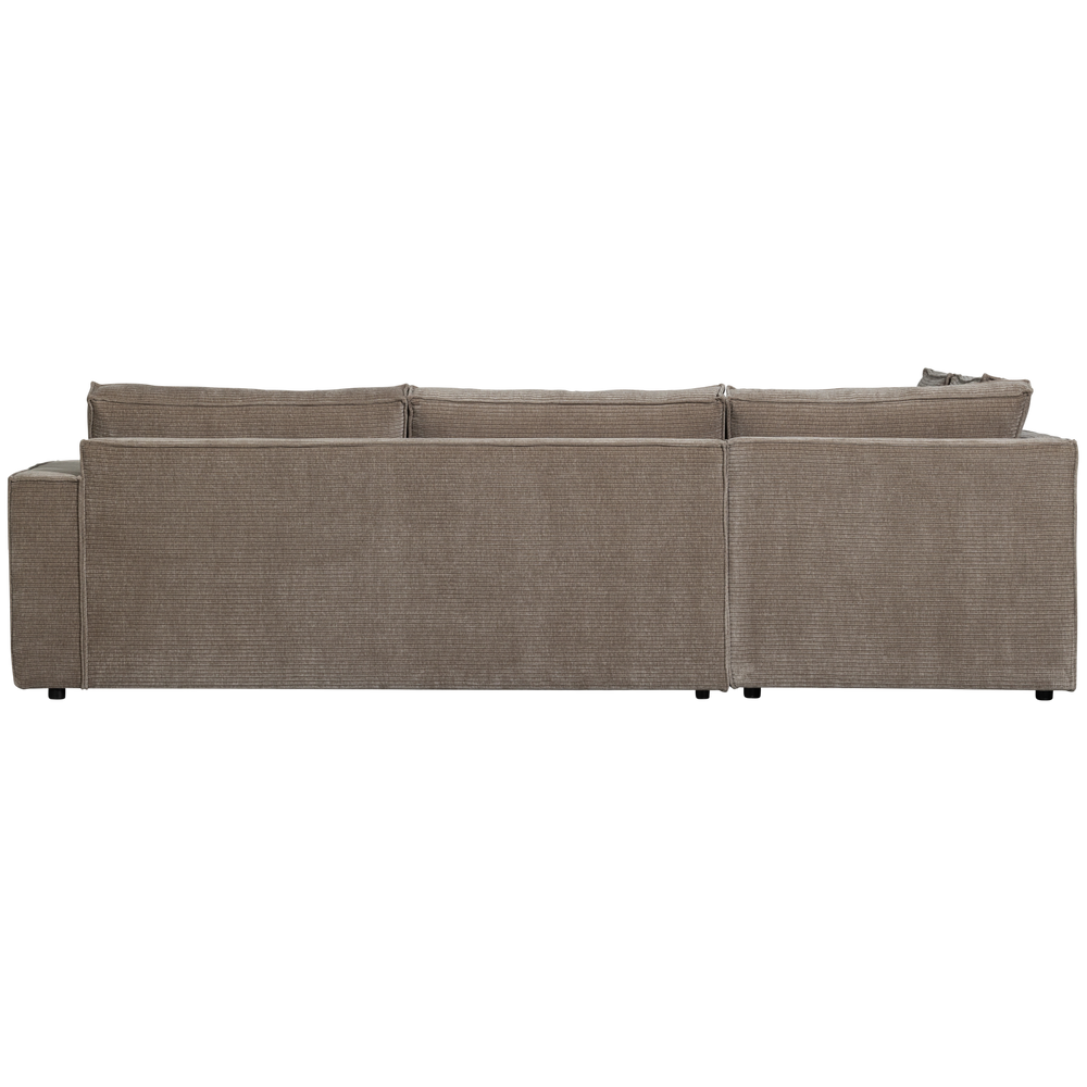 HAJO HOEKBANK LINKS RIBSTOF TAUPE