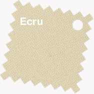 Kleurstaal ecru voor parasoldoek, patroonweefsel