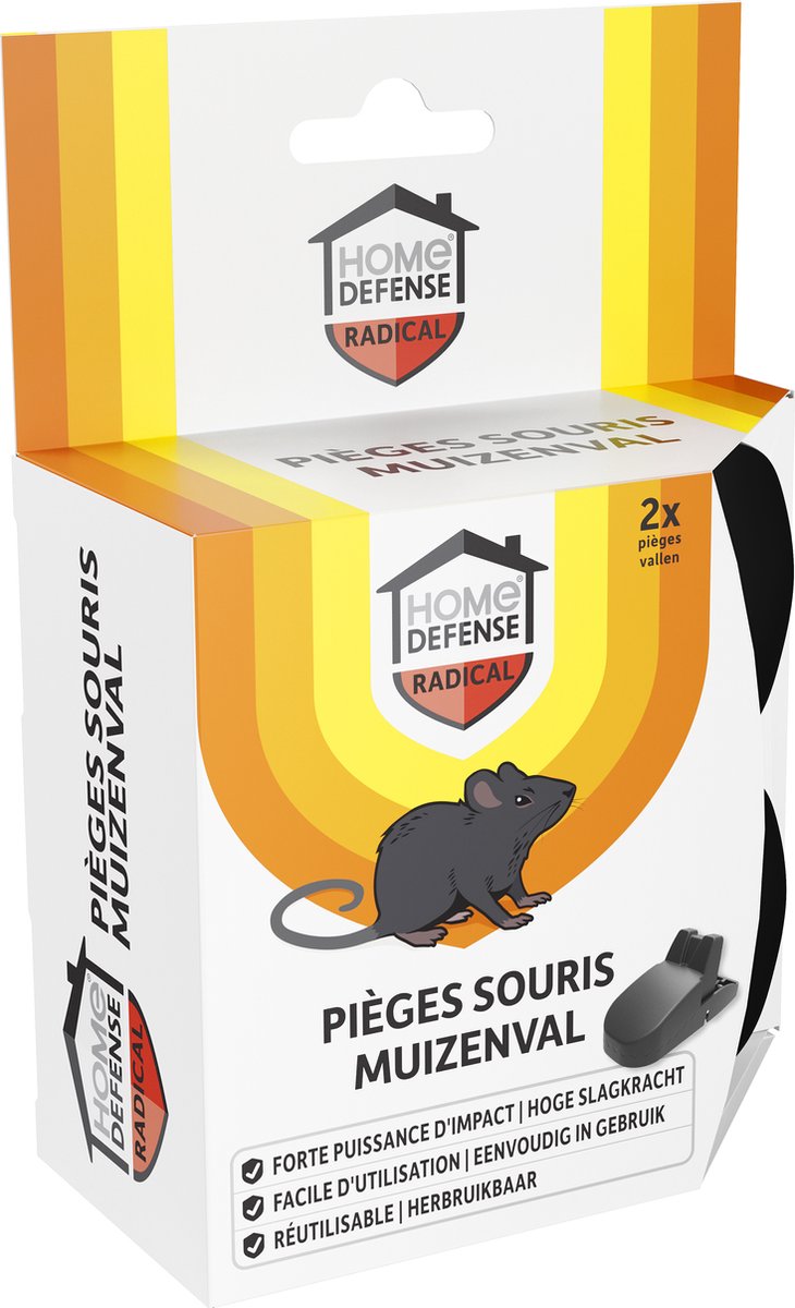 Kunststof Muizenval 2 stuks - HOME DEFENSE®