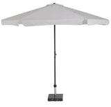 Platinum parasol Antigua ø300 volant - Lichtgrijs