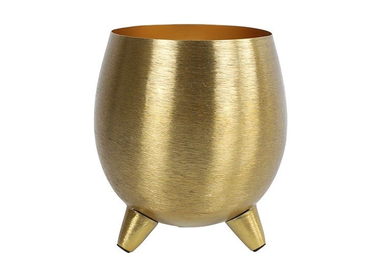 Metalen bloempotten binnen