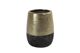 Bloempot ro Terri S goud/zwart